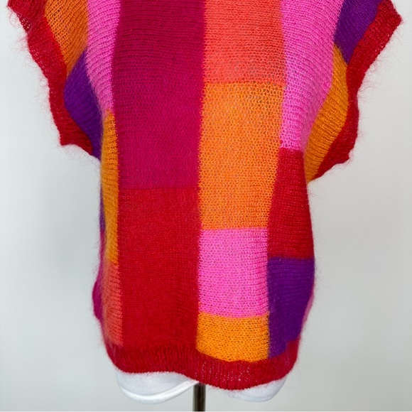 Vintage Renee Tener for Jeanne Pierre Colorful Mohair Blend Sweater Size Med Pet - Picture 3 of 14